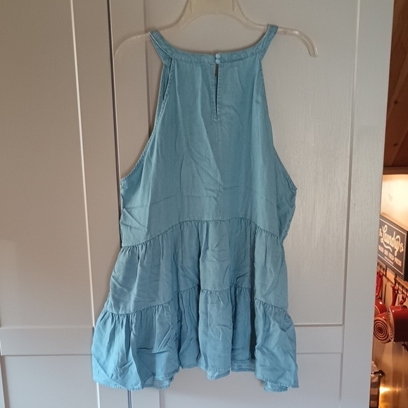 NWT Torrid Light Blue Sleeveless Babydoll Shirt Size 2 - Picture 5 of 5